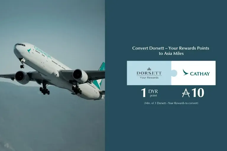 Banner of Convert Dorsett - Your Rewards Points to Asia Miles